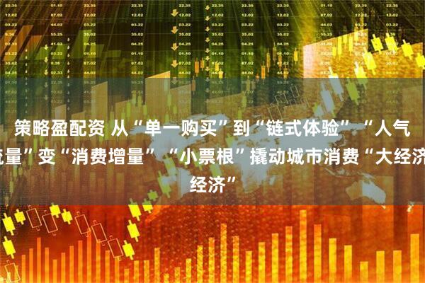 策略盈配资 从“单一购买”到“链式体验” “人气流量”变“消费增量” “小票根”撬动城市消费“大经济”